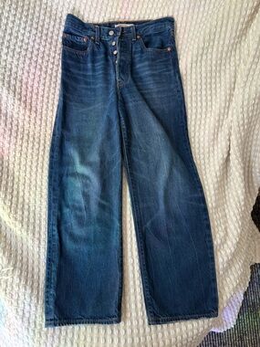 Levi's blue denim jeans with contrast stitching